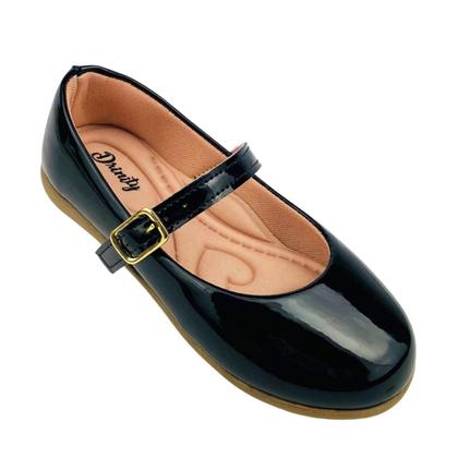 Imagem de Kit Com 2 Pares Sapatilha Infantil Menina Boneca Verniz Confortável SPT-001