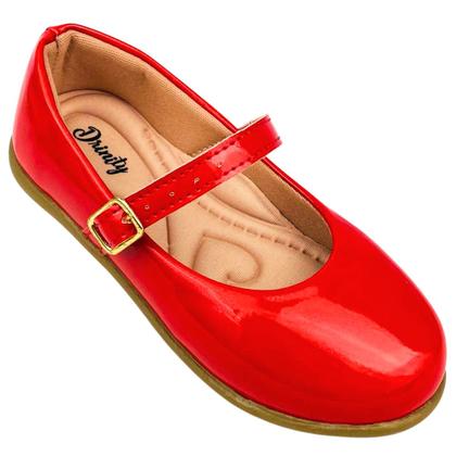 Imagem de Kit Com 2 Pares Sapatilha Infantil Menina Boneca Verniz Confortável SPT-001