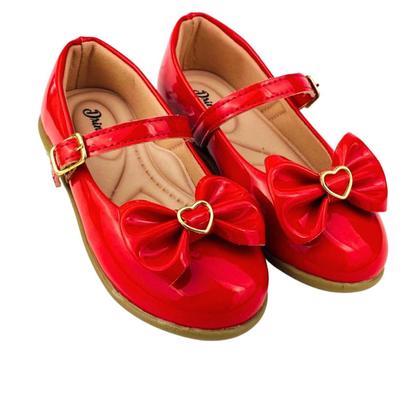 Imagem de Kit Com 2 Pares Sapatilha Infantil Menina Boneca Verniz Confortável SPT-500