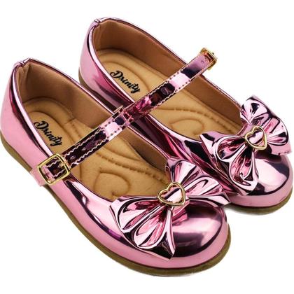 Imagem de Kit Com 2 Pares Sapatilha Infantil Menina Boneca Verniz Confortável SPT-500