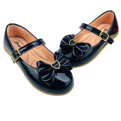 Imagem de Kit Com 2 Pares Sapatilha Infantil Menina Boneca Verniz Confortável SPT-500