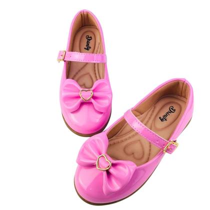 Imagem de Kit Com 2 Pares Sapatilha Infantil Menina Boneca Verniz Confortável SPT-500