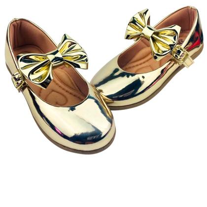 Imagem de Kit Com 2 Pares Sapatilha Infantil Menina Boneca Verniz Confortável SPT-505