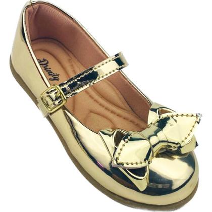 Imagem de Kit Com 2 Pares Sapatilha Infantil Menina Boneca Verniz Confortável SPT-515