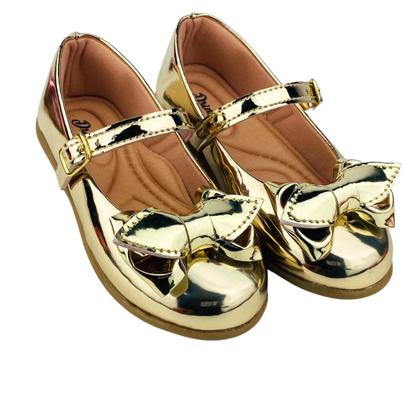 Imagem de Kit Com 2 Pares Sapatilha Infantil Menina Boneca Verniz Confortável SPT-515