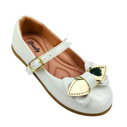 Imagem de Kit Com 2 Pares Sapatilha Infantil Menina Boneca Verniz Confortável SPT-515