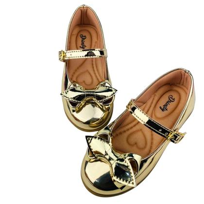 Imagem de Kit Com 2 Pares Sapatilha Infantil Menina Boneca Verniz Confortável SPT-515