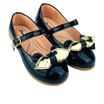 Imagem de Kit Com 2 Pares Sapatilha Infantil Menina Boneca Verniz Confortável SPT-515