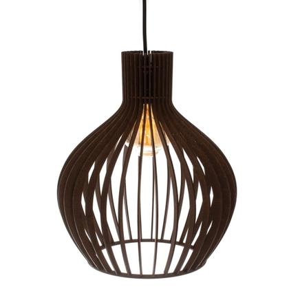 Imagem de Kit com 2 Pendentes Lustres Luminárias de Teto em Mdf Moderno de 37 CM