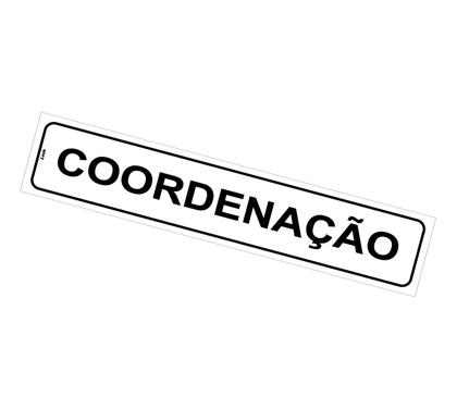 Imagem de Kit com 2 Placas de Sinalização Autoadesivas para Departamento de Coordenação - Poliestireno