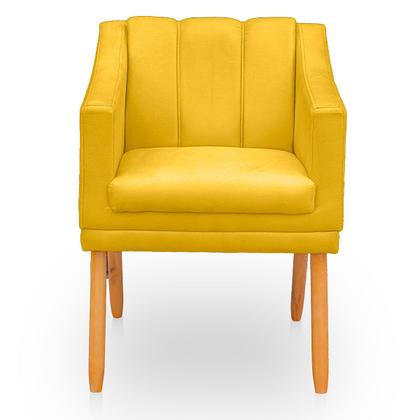 Imagem de Kit com 2 Poltronas Cadeira para Sala Confortável e Moderna Mila Suede