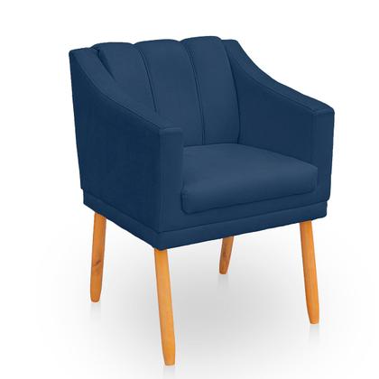 Imagem de Kit com 2 Poltronas Cadeira para Sala Confortável e Moderna Mila Suede