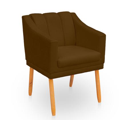 Imagem de Kit com 2 Poltronas Cadeira para Sala Confortável e Moderna Mila Suede