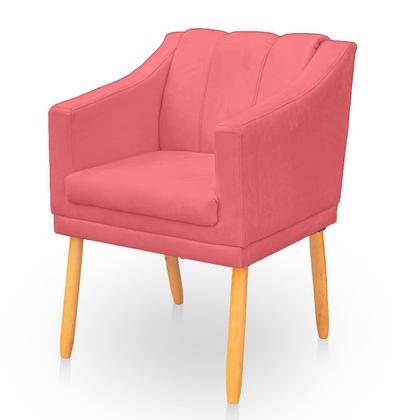 Imagem de Kit com 2 Poltronas Cadeira para Sala Confortável e Moderna Mila Suede