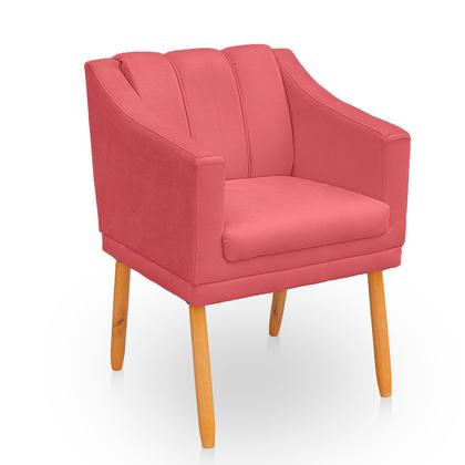 Imagem de Kit com 2 Poltronas Cadeira para Sala Confortável e Moderna Mila Suede