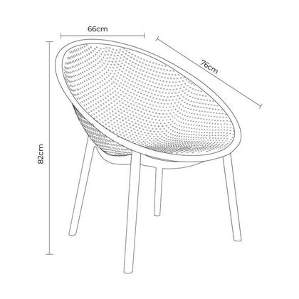 Imagem de Kit com 2 Poltronas para Jardim e Área Externa Drops
