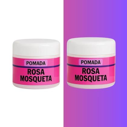 Imagem de Kit com 2 Pomadas Clareadoras Rosa Mosqueta com Dolomita 30g  Clareamento de Manchas, ROSTO, Virilh