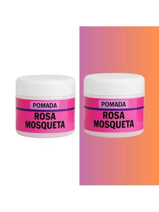 Imagem de Kit com 2 Pomadas Clareadoras Rosa Mosqueta com Dolomita 30g  Clareamento de Manchas, ROSTO, Virilh
