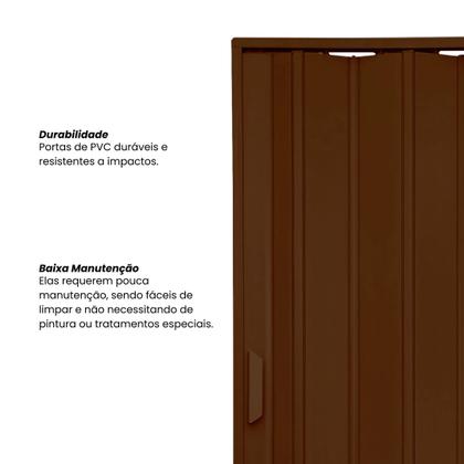 Imagem de Kit com 2 Portas Sanfonada de Pvc 210x72cm Bariri
