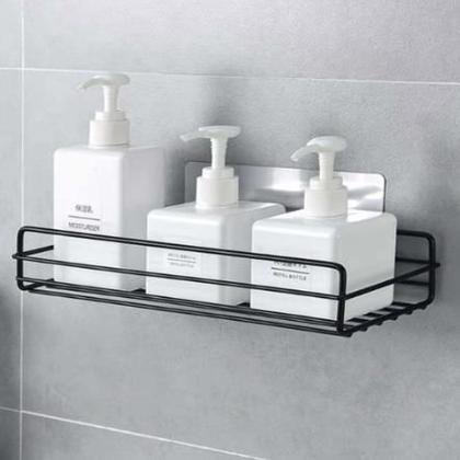 Imagem de Kit com 2 Prateleiras de Banheiro RETANGULAR Preto