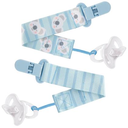 Imagem de Kit com 2 Prendedores de Chupeta Buba  Clip Trava Seguro, Fecho Jacaré e Design Fofinho para Manter a Chupeta Limpa e P