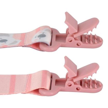 Imagem de Kit com 2 Prendedores de Chupeta Buba  Clip Trava Seguro, Fecho Jacaré e Design Fofinho para Manter a Chupeta Limpa e P