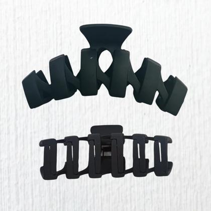 Imagem de Kit com 2 Presilhas Prendedor de Cabelo Piranha Grande Blogueirinha