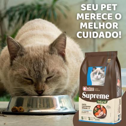 Imagem de Kit Com 2 Ração Quatree Supreme Gatos Castrados Sênior Salmão e Frango Pacote de 1kg