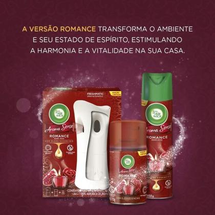 Imagem de Kit com 2 Refis Bom Ar Freshmatic Aroma Sense Romance 250ml