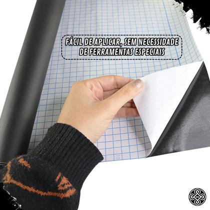 Imagem de Kit com 2 Rolos de Papel Adesivo Autocolante Revestimento Parede Móveis