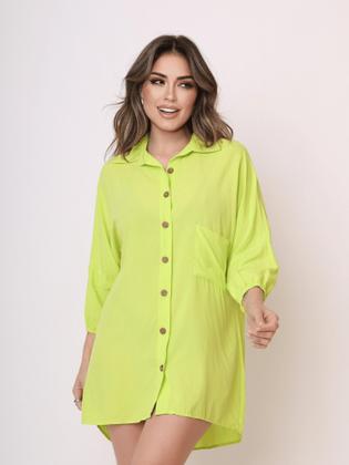 Imagem de Kit com 2 Saídas de Praia Camisão Ariel  Viscose Fresquinha e Estilosa