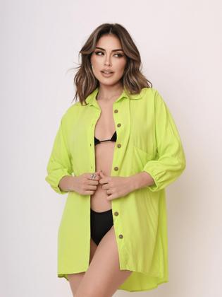 Imagem de Kit com 2 Saídas de Praia Camisão Ariel  Viscose Fresquinha e Estilosa