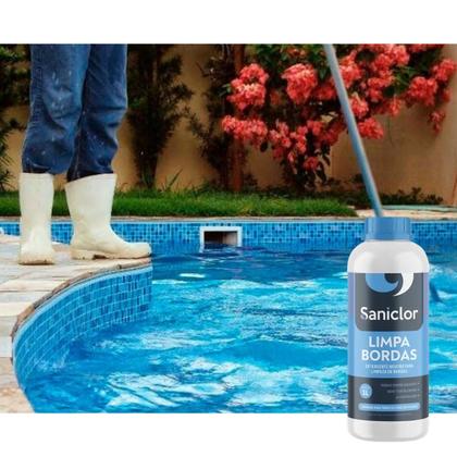 Imagem de Kit com 2 saniclor limpa bordas 1 litro