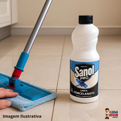 Imagem de Kit com 2 sanol pro limpa porcelanato 1l