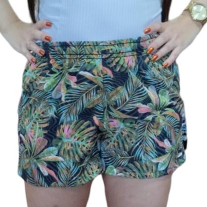 Imagem de Kit Com 2 Short Feminino Tactel Com Elastano Plus Size