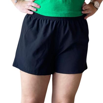 Imagem de Kit Com 2 Short Feminino Tactel Com Elastano Plus Size