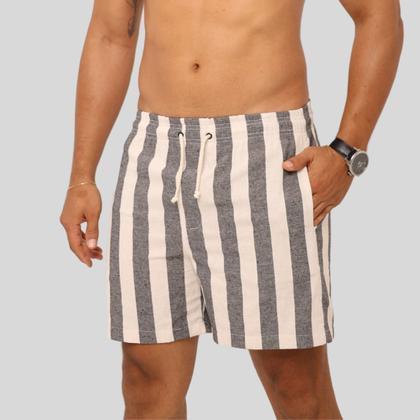 Imagem de Kit Com 2 Short Linho Bermuda Masculina Sofisticada Premium