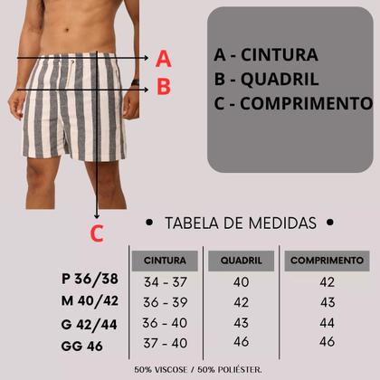 Imagem de Kit Com 2 Short Linho Bermuda Masculina Sofisticada Premium