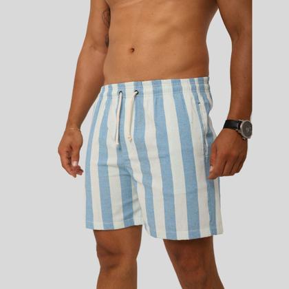 Imagem de Kit Com 2 Short Linho Bermuda Masculina Sofisticada Premium