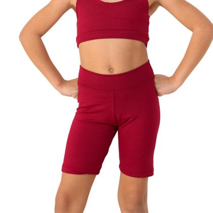 Imagem de Kit com 2 Shorts infantis- JinkingStore para meninas lisa básica