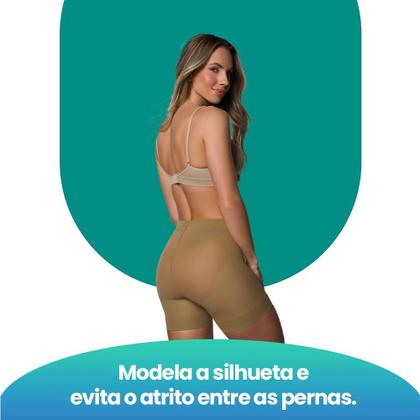 Imagem de Kit Com 2 Shorts Modelador Slim Com Elastano Levanta Bumbum Selene