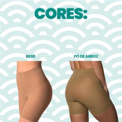 Imagem de Kit Com 2 Shorts Modelador Slim Com Elastano Levanta Bumbum Selene