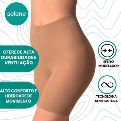 Imagem de Kit Com 2 Shorts Modelador Slim Com Elastano Levanta Bumbum Selene