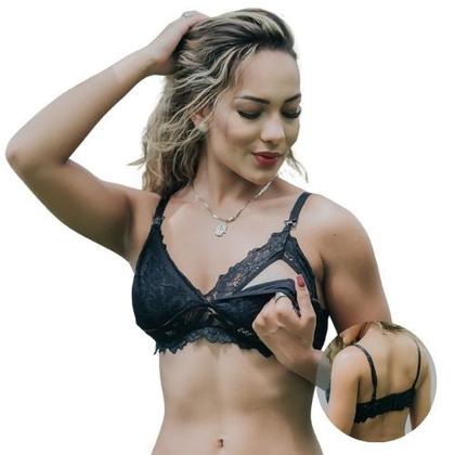 Imagem de Kit com 2 Soutien Amamentacao Sutia Amamentar Renda Gestante