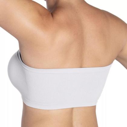 Imagem de Kit com 2 Soutien Poliamida Top Feminino Sutiã Sem Costura Sem Bojo Segura Seios Faixa Trifil