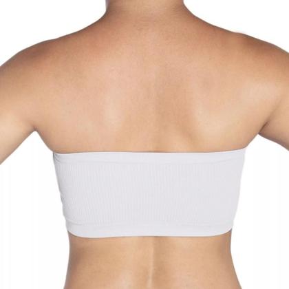 Imagem de Kit com 2 Soutien Poliamida Top Feminino Sutiã Sem Costura Sem Bojo Segura Seios Faixa Trifil