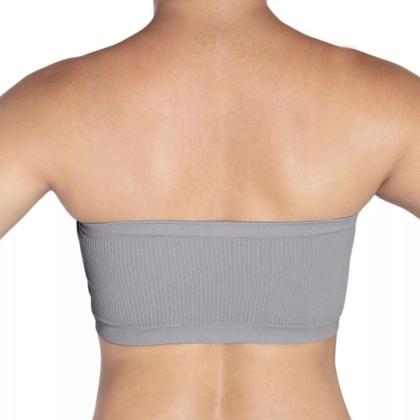 Imagem de Kit com 2 Soutien Poliamida Top Feminino Sutiã Sem Costura Sem Bojo Segura Seios Faixa Trifil