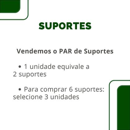 Imagem de Kit com 2 Suportes Flange para Varão de Cortina 19mm - Alumínio