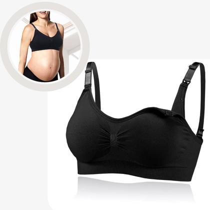 Imagem de Kit Com 2 Sutiã Amamentação Plus Size Reforçado Gestante Pós Parto Mãe