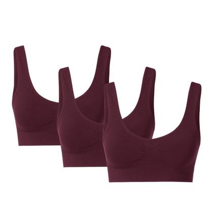 Imagem de Kit Com 2 Sutiã Top Feminino She Mash Sem Costura Sem Bojo Básicos e Lisos Microfibra Alças Larga